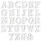 54-Piece 3D Wood Letter Alphabet for Table Top, White Block Letters for Decor Standing, Party Decor, A-Z Marquee Letters, 3D Decor for Weddings, Birthdays, and Home (3 Inch, 0.6 Inch Thick)